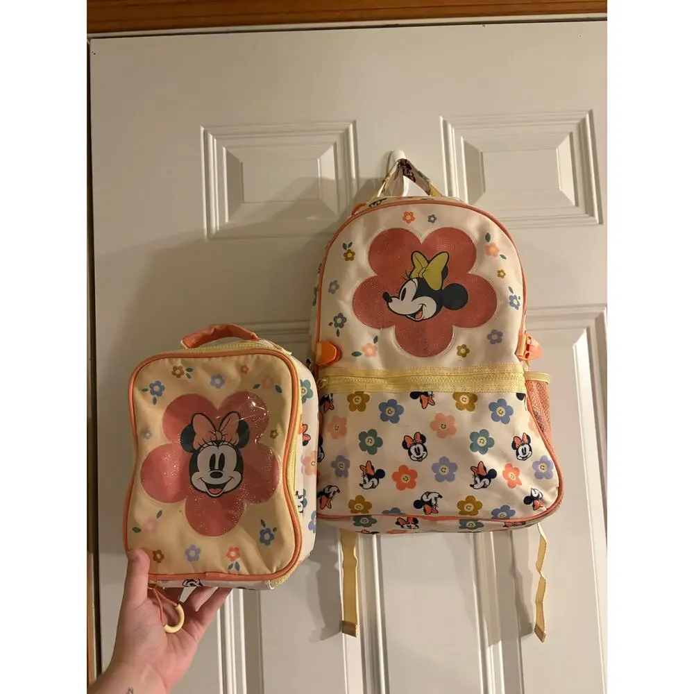 Disney Parks Minnie Mouse Kids Insulated Lunch Box and Backpack